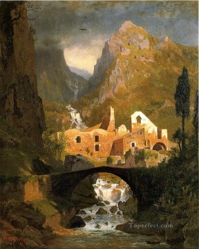 Valle dei Molini Amalfi paisaje Luminismo William Stanley Haseltine Pinturas al óleo